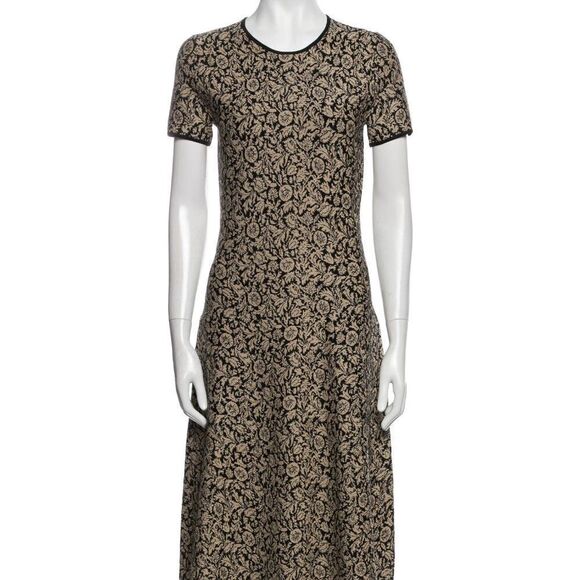 MICHAEL MICHAEL KORS Floral Print Midi Length Dress - NEW $350 - Picture 1 of 5